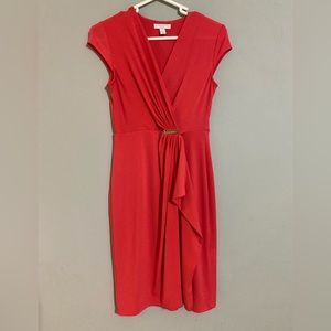 Charter Club Coral Faux Wrap Petite Women’s Dress